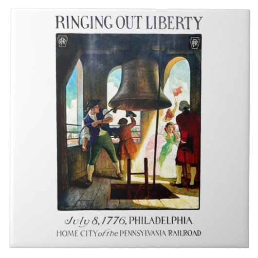 フィラデルフィアリバティオンザペンシルバニア鉄道 タイル (正面)