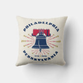 フィラデルフィアリバティベルパトリオティック装飾用クッション クッション (裏面)