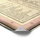 フィラデルフィアヴィンテージの地図(1830年) ポスター (角)