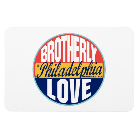 フィラデルフィアヴィンテージラベル マグネット (横)