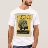 フィラデルフィア動物園にアクセス,ヒッポ – 旧WPAポスター Tシャツ (正面)