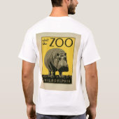 フィラデルフィア動物園にアクセス,ヒッポ – 旧WPAポスター Tシャツ (裏面)
