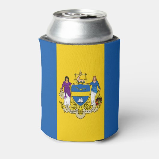 フィラデルフィア国旗、ペンシルバニアクーラーボックス 缶クーラー (缶裏面)