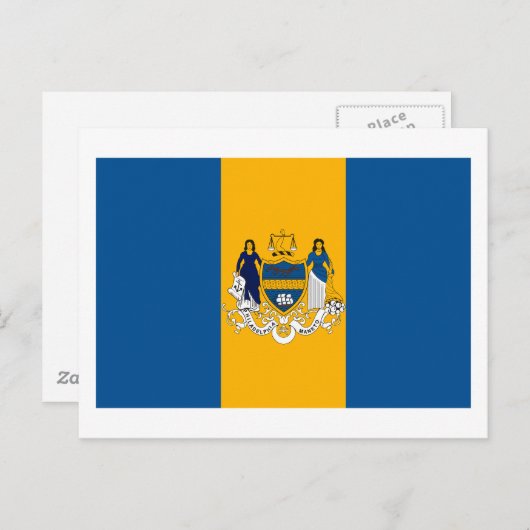 フィラデルフィア国旗 ポストカード (正面/裏面)