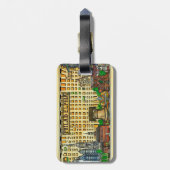 フィラデルフィア地図ラゲージタグ ラゲッジタグ (裏面縦)