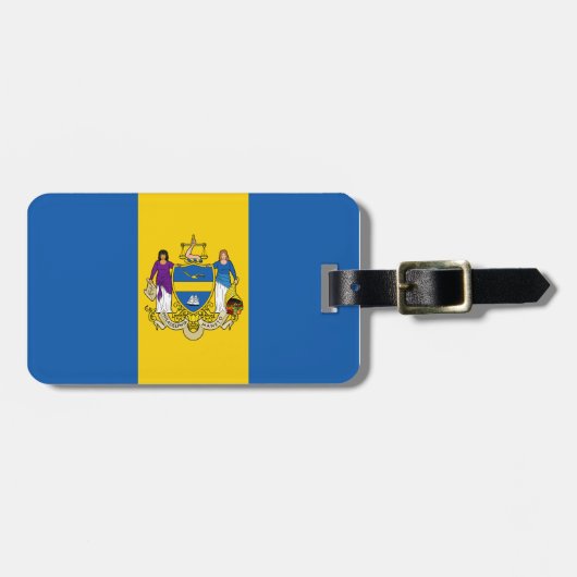 フィラデルフィア州旗,ペンシルバニア州荷札 ラゲッジタグ (正面横)