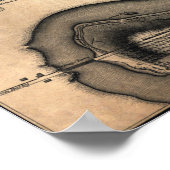 フィラデルフィア市のこの計画 – 1797 ポスター (角)