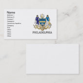 フィラデルフィア市の武器 名刺 (正面/裏面)