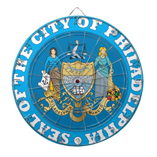 フィラデルフィア市印 ダーツボード (正面)
