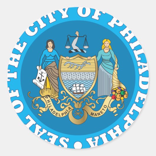 フィラデルフィア市印 ラウンドシール (正面)