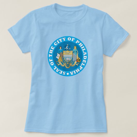 フィラデルフィア市印 Tシャツ (デザイン正面)