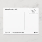 フィラデルフィア市庁舎はがき ポストカード (裏面)