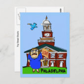 フィラデルフィア愛の漫画 ポストカード (正面/裏面)