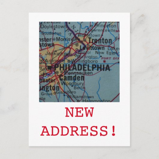 フィラデルフィア新住所のお知らせ 案内ポストカード (正面)