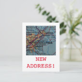 フィラデルフィア新住所のお知らせ 案内ポストカード (スタンド正面)