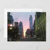 フィラデルフィア日没はがき ポストカード (正面/裏面)