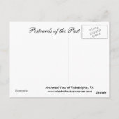 フィラデルフィア旧葉書PA ポストカード (裏面)