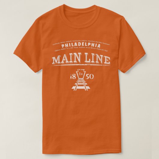 フィラデルフィア本線 Tシャツ (デザイン正面)
