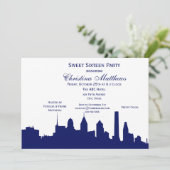 フィラデルフィア海軍スカイラインシルエットスウィート16 招待状 (スタンド正面)