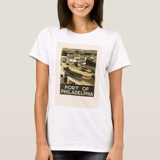 フィラデルフィア港 Tシャツ (正面)