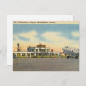 フィラデルフィア空港、フィラデルフィア、ペンシルバニア ポストカード (正面/裏面)
