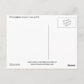 フィラデルフィア素晴らしのベル葉書 ポストカード (裏面)