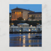 フィラデルフィア美術館とフェアマウントウォーター作品 ポストカード (正面)