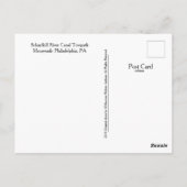 フィラデルフィア葉書 – マナユンクTOWPATH ポストカード (裏面)