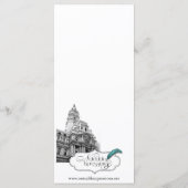 フィラデルフィア行き先ウェディングメニュー メニュー (裏面)