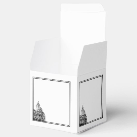 フィラデルフィア行先結婚式のお願いボックス フェイバーボックス (オープン)