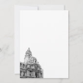 フィラデルフィア行先結婚式招待状 招待状 (裏面)