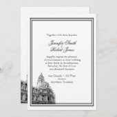 フィラデルフィア行先結婚式招待状 招待状 (正面/裏面)