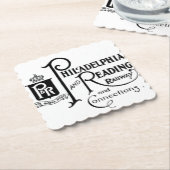 フィラデルフィア読と鉄道ロゴ     ペーパーコースター (アングル)