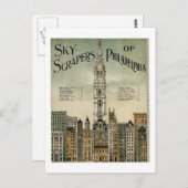 フィラデルフィア超高層ビル(1898ヴィンテージ・ポスター) ポストカード (正面/裏面)