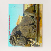 フィラデルフィア通りシーン。クリスマスの挨拶 ジグソーパズル (縦)