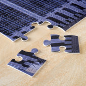 フィラデルフィア通りシーン。クリスマスの挨拶 ジグソーパズル (側面)