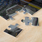 フィラデルフィア通りシーン。クリスマスの挨拶 ジグソーパズル (側面)