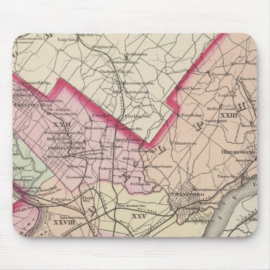 フィラデルフィア郡 マウスパッド (正面)