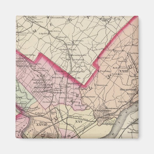 フィラデルフィア郡 マグネット (正面)