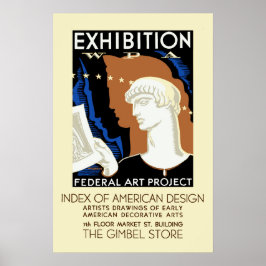 フィラデルフィア・アメリカンデザイン展 ポスター