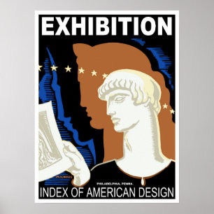 フィラデルフィア アメリカンデザイン展 ポスター