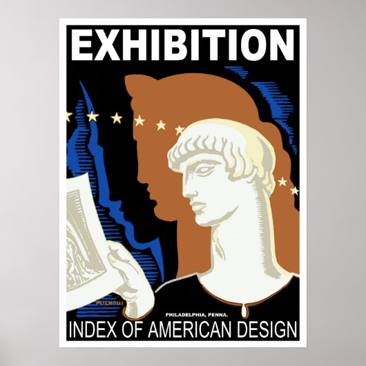 フィラデルフィア アメリカンデザイン展 ポスター (正面)