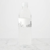 フィラデルフィア・スカイライン |ウェルカムメッセージ ペットボトルラベル (裏面)