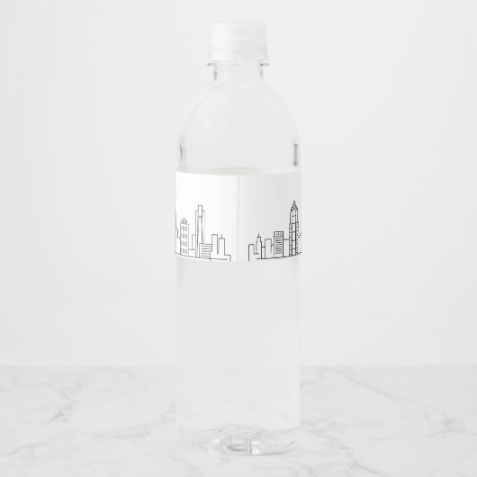 フィラデルフィア・スカイライン |ウェルカムメッセージ ペットボトルラベル (裏面)