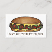 フィラデルフィア・チーズステーキサンドイッチ食品 名刺 (正面)