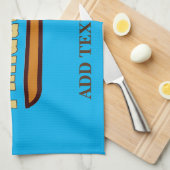 フィラデルフィア・チーズステーキデザインキッチンタオル キッチンタオル (四つ折り)