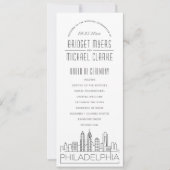 フィラデルフィア |デコモダン結婚式 プログラム (正面)