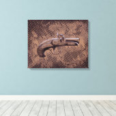 フィラデルフィア・デリンガー・ピストル キャンバスプリント (インサイチュ (ウッドフロア))