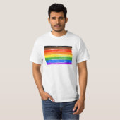 フィラデルフィア・プライドフラグ Tシャツ (正面フル)