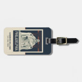 フィラデルフィア | ベンジャミンフランクリン研究所 ラゲッジタグ (正面横)